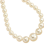 Three pieces of women's trendy large Pearl set