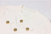 European High-Quality Knitted A-Line Slim Dress