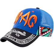 Parent-Child Cartoon Embroidery Letter SunShade Baseball Cap