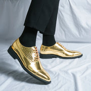 Luxury Brand High-end Golden Business Dress Shoes