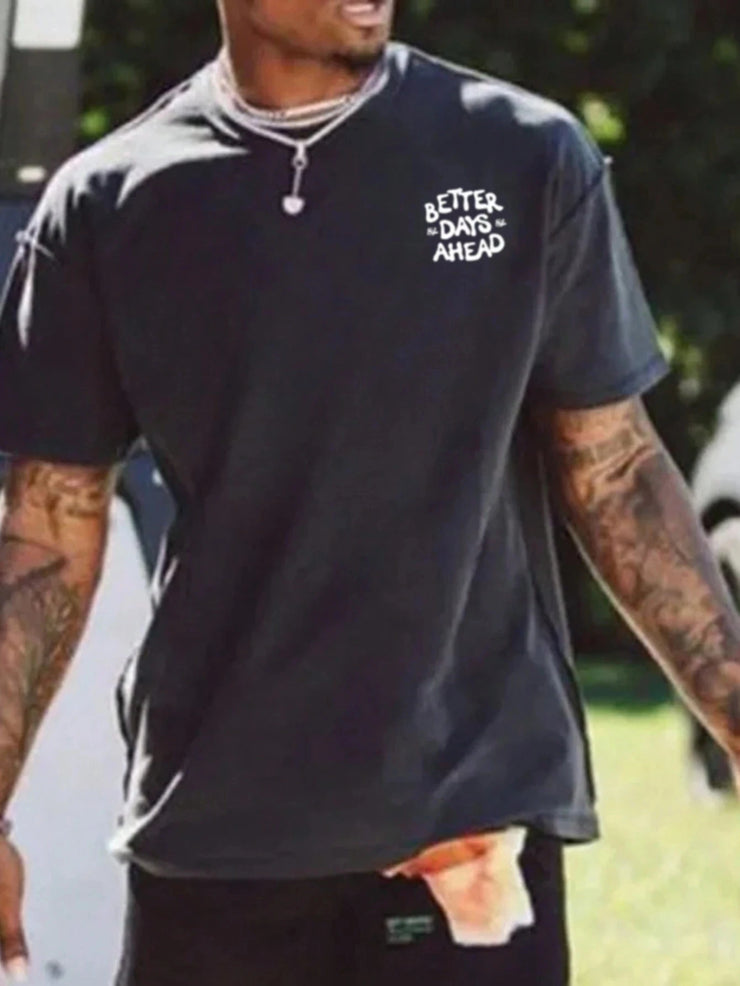 Better Days Ahead Men's cotton t-shirt