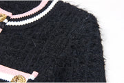 Elegant Cardigan Winter Knitting Long Sleeve