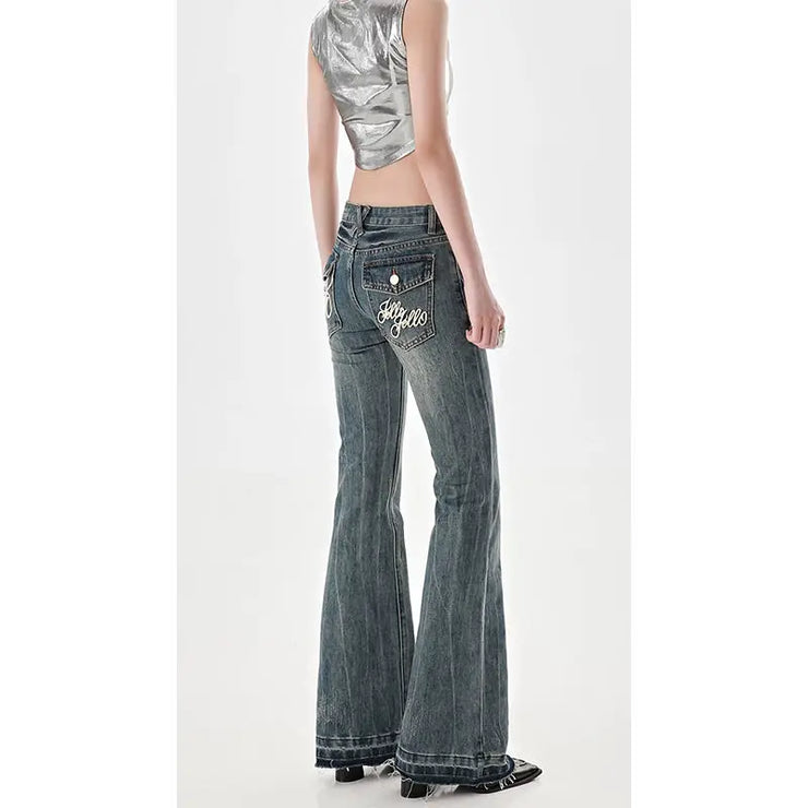 American High Street Spicy Girls Low Waist Jeans
