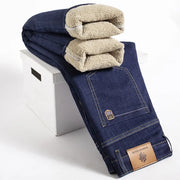 Winter Lamb Fluff  Straight styled denim