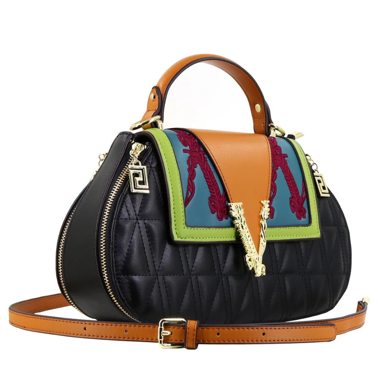 Luxury Designer Embroidery Handbag