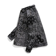 STREETWEAR  PRINTED PATTERN WEAVE  FASHIONABLE COAT