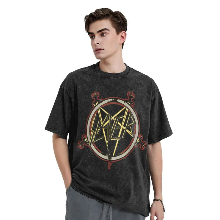 Washed Slayers Tour 91 Eagle T-Shirt