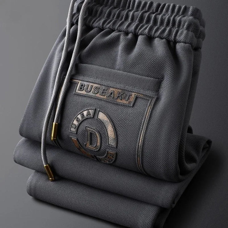 Luxury Embroidery cool silk smooth breathable Track