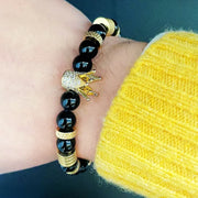 Luxury Natural Stone Beads Stainless Steel