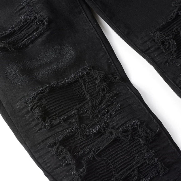 Distressed High Streetwear Stretch Skinny jeans