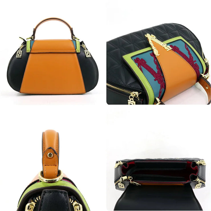 Luxury Designer Embroidery Handbag