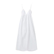 Women's Pull Over Backless Midi Dress