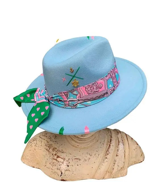 Hand sewn Fedoras adjustable unisex hat