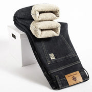 Winter Lamb Fluff  Straight styled denim