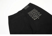 American Embroidered Silhouette Black Trouser