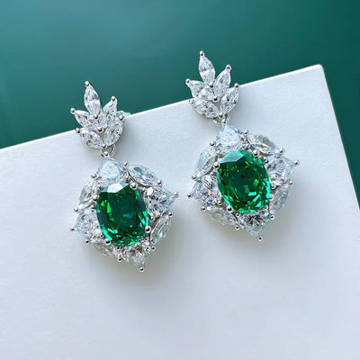 Gorgeous Green Cubic Zirconia Earrings