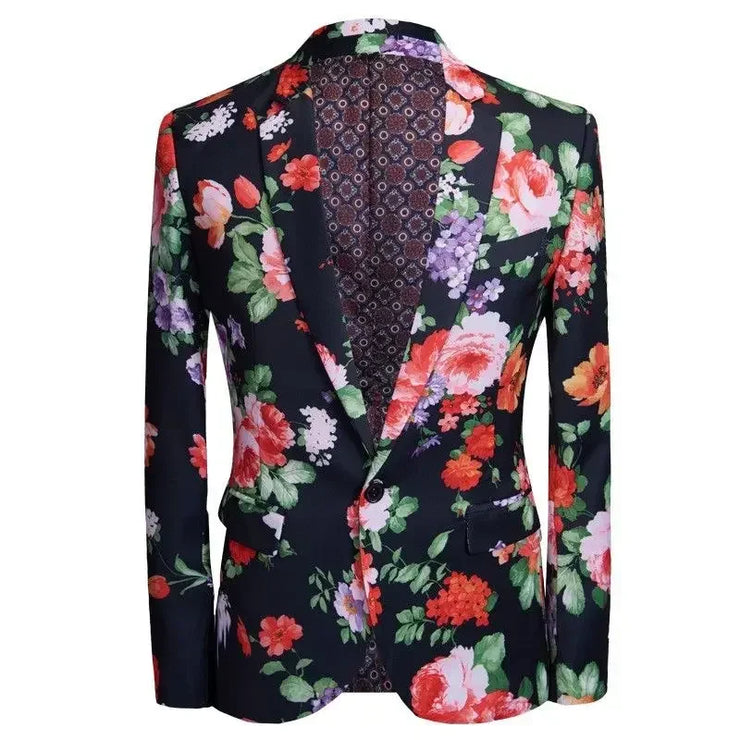Men's luxury Streetwear printed cropped jacket