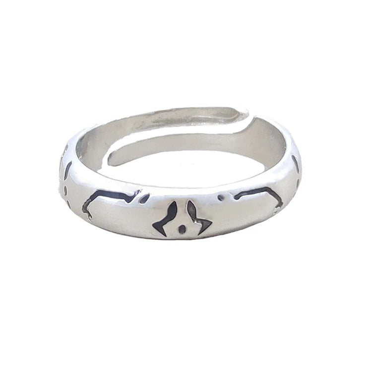 Anime Metal Opening Adjustable Unisex Ring