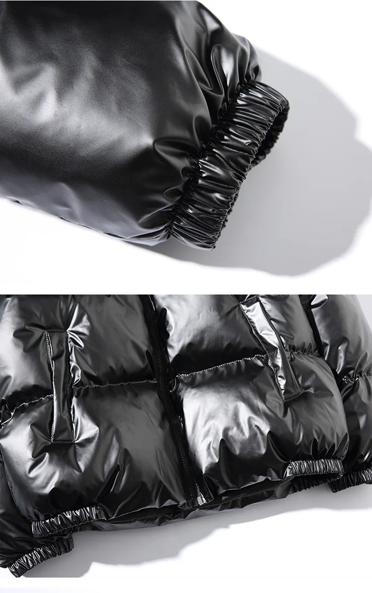 Women's Puffer Fashion Glossy Loose Thicken waterproof jacket