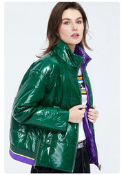 Women Bright Parka Warm Jacket