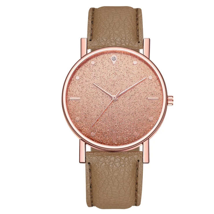 Quartz luxary leathered Wristwatch