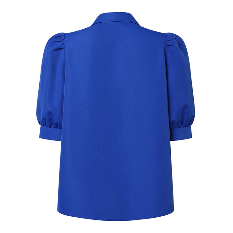 WONEN'S ELEGANT HALF PUFF SLEEVE FASHION BLOUSE