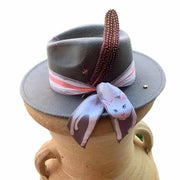 Hand sewn Fedoras adjustable unisex hat