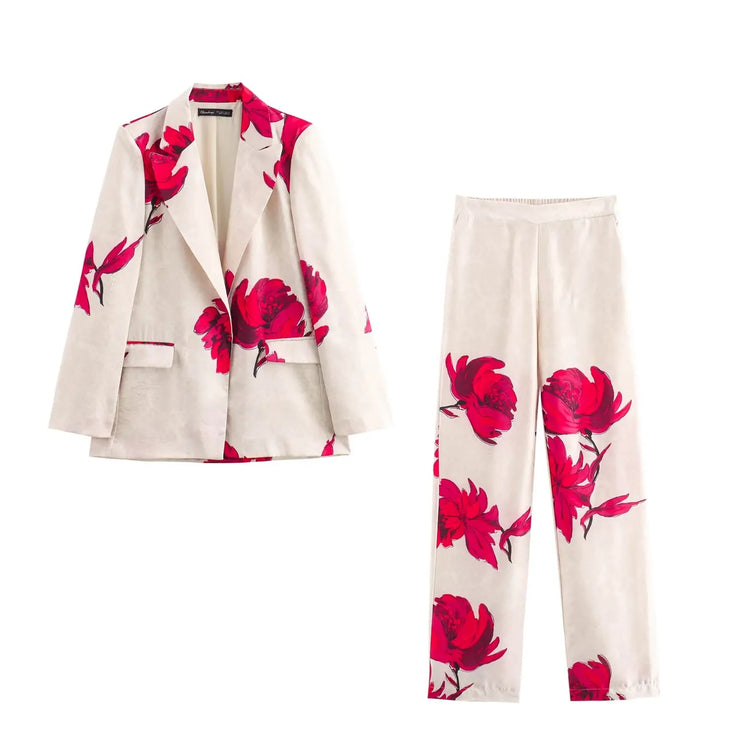 European And American Style Fashionable Printed Suit set