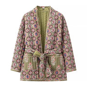 TRIBAL ETHNIC PRINT THICK FASHIONABLE JACKET