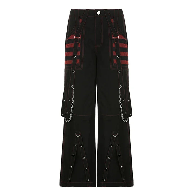 Dark Academia Aesthetic High Waist Baggy Trouser