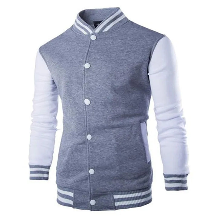 Slim Fit College Varsity Jacket for Men