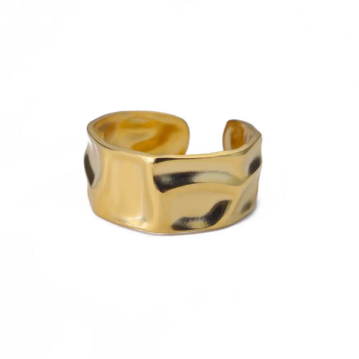 Luxury Double Bead Ball Ring  by DARK
