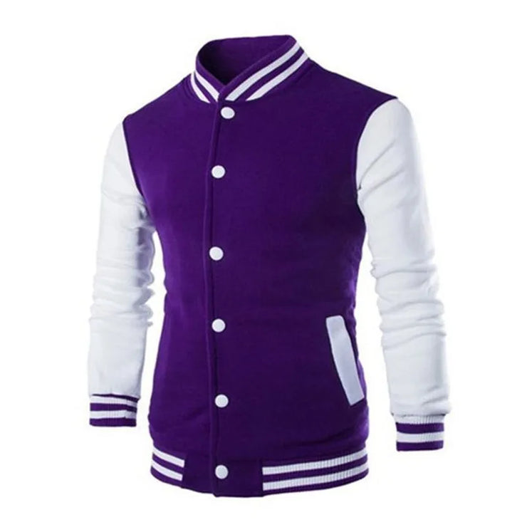 Slim Fit College Varsity Jacket for Men