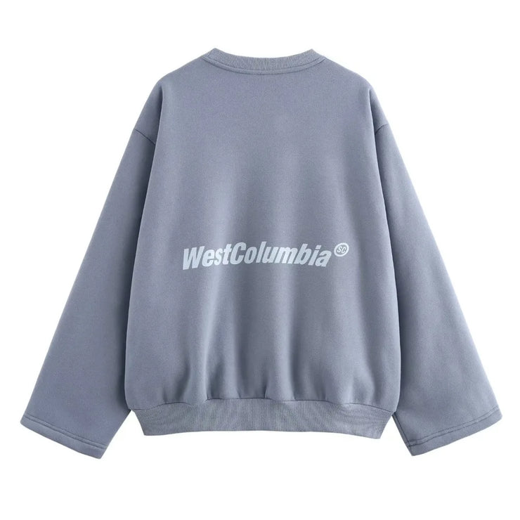 Printed O-Neck Sweatshirt Co Ord Sets for women's