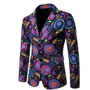 Men's luxury Streetwear printed cropped jacket