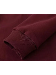 Vintage Half Open Collar Long Sleeves Pullover Sweatshirt
