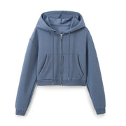 Autumn Women Cropped Cotton Sweatshirt