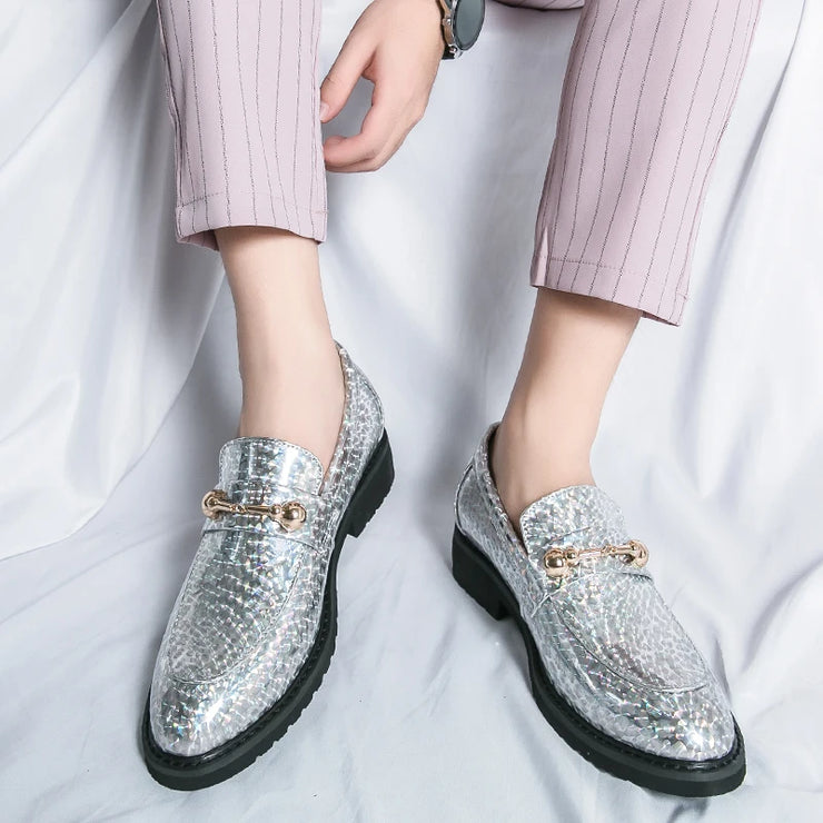 A LUXARY GOLDEN LOAFERS DESIGNED BY DARKJAY