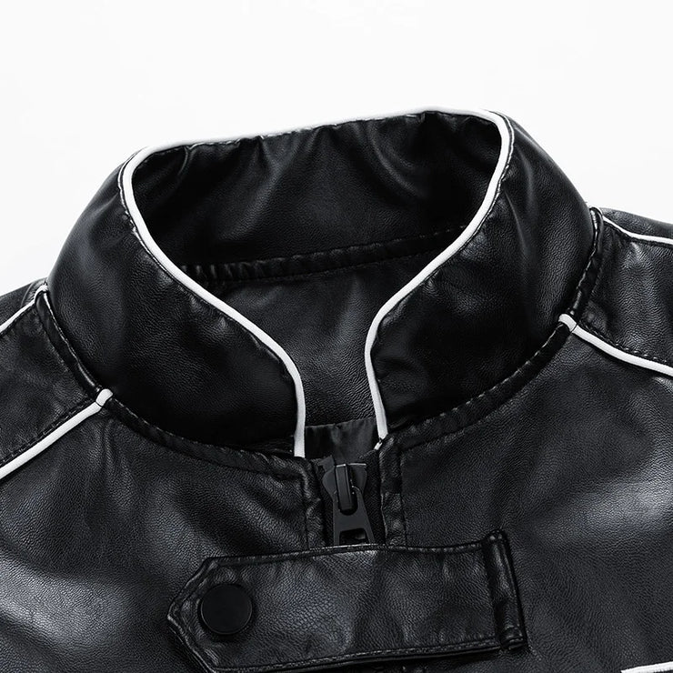 NEW PU LEATHER  MOTORCYCLE  JACKET FOR MENS