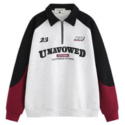 Men Polo Collar Streetwear Sweatshirt