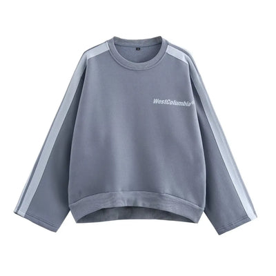 Printed O-Neck Sweatshirt Co Ord Sets for women's