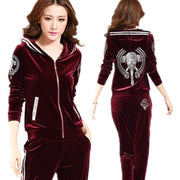 Royal velvet two piece track suit