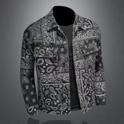 COWBOY OVERSIZED BUTTON BRANDED DENIM COAT